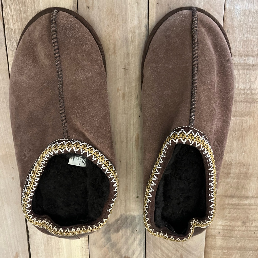 UGG Men's Tasman Slip-Ons - Brown Size Men’s 13.
